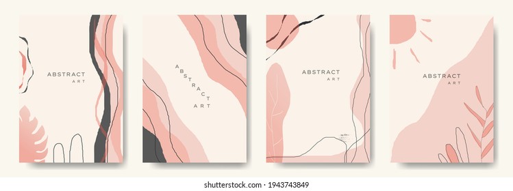 Modern abstract background. minimal trendy style with copy space for text - design templates good for postcards, poster, business card, flyer, brochure, magazine, social media and other. vector eps 10
