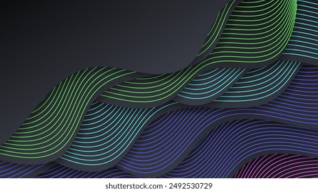 Fondo abstracto moderno con Formas geométricas minimalistas Vector de decoración para el diseño de la presentación, cubierta corporativa, Anuncio tecnológico y más