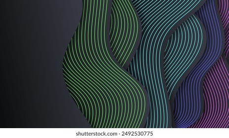 Moderner abstrakter Hintergrund mit minimalistischen geometrischen Formen Dekoration Vektorgrafik für Präsentationsdesign, Corporate Cover, Tech-Banner und mehr