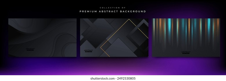 Fondo abstracto moderno con Formas geométricas minimalistas Vector de decoración para el diseño de la presentación, cubierta corporativa, Anuncio tecnológico y más