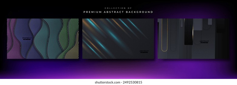 Modern abstract background with minimalist geometric shapes decoration vector for presentation design, corporate cover, tech banner and more