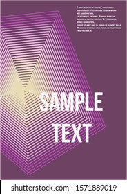 Modern abstract background. Minimalistic colorful cover. Geometric future template for flyer, poster, brochure and invitation.