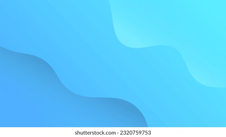 Fondo abstracto moderno con ondas de movimiento y color degradado azul