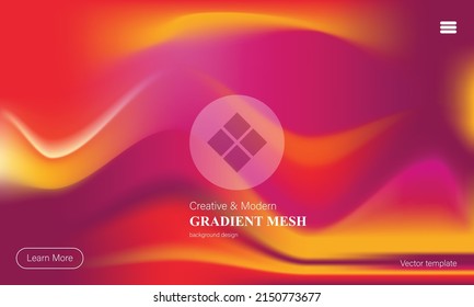 Modern abstract background. Multi-coloured backdrop, gradient for banner, poster, card or web, mobile, app wallpaper and theme. Vector illustration. 