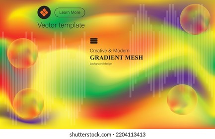Modern abstract background. Multi-coloured backdrop, gradient for banner, poster, card or web, mobile, app wallpaper and theme. Vector illustration.