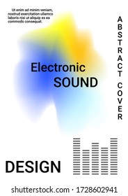 Modern abstract background. Abstract musical cover for print design. Business concept illustration.
