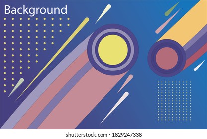 Fondo abstracto moderno en color de círculo azul. Formato de vector eps 10