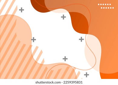 modern abstract background with  orange color fluid shapes on white background ,minimal poster. ideal for banner, web, header, cover, billboard, brochure, social media, landing page 