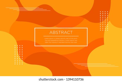 modern abstract background, orange template, modern cover, liquid banner, website poster