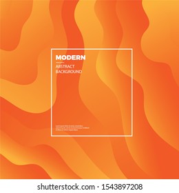 Modern abstract background. Orange wave abstract design. Usable for banners, covers, layout and posters. EPS10 - Vector