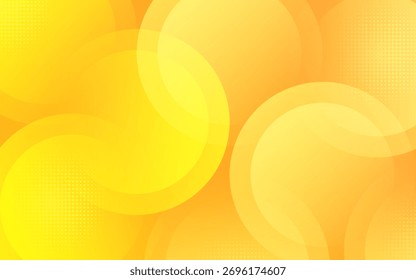 Fondo abstracto moderno naranja y amarillo gradaciones forma de círculo.colorido .memphis background.simple.Vector eps 10