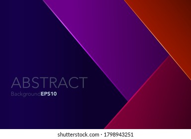 Modern abstract background with orange,purple,red,blue color, sharp shape texture,space for text, objects, vector illustration 
