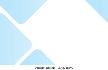 Modern abstract background with overlapping blue gradient shapes and white space in the center. Ideal for presentations, templates, business cards, or clean, professional graphic design layouts.