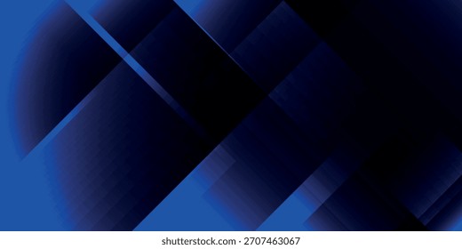 Un fondo abstracto moderno con Formas diagonales superpuestas en tonos de azul oscuro y negro, creando un diseño dinámico y futurista.