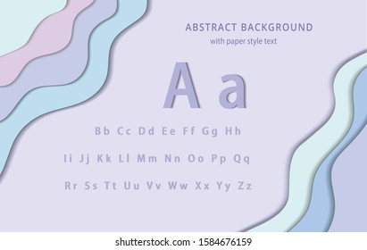 Modern Abstract Background Paper Style. Vector based pastel background for your projects comes with solid pastel matte text to suit your needs.