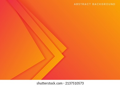 Modern abstract background with pink and yellow gradient color. Minimal dynamic geometric vector illustration for presentation, business banner, texture, card, flyer, cover