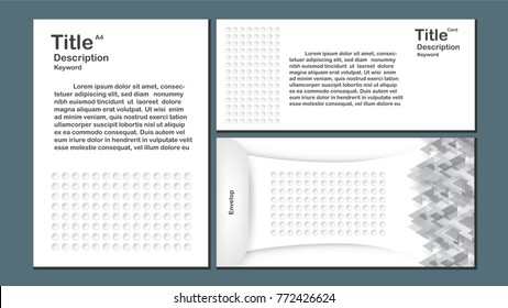 Modern abstract background with polygon and circle shape. Template design in gray tone for business presentation, cover design, card, envelope and web banner.