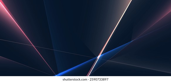 Modern abstract background, Polygon elegant diagonal lines striped colorful background vector for presentation business banner or web background EPS 10