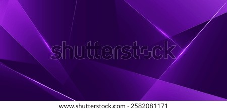 Modern abstract background, Polygon elegant purple background vector for presentation business banner or web background EPS 10
