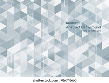 Modern abstract background in polygon shape. Template design in blue and white tone for business presentation, cover, brochure, packaging and web banner.