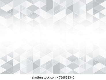 Modern abstract background in polygon shape. Template design in grey and white tone for business presentation, cover, brochure, packaging and web banner.