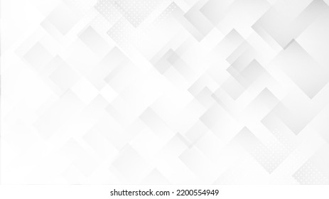Modern Abstract Background with Polygon Triangles Mosaic White Gray Gradient Color