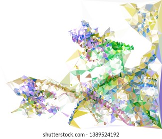 Modern abstract background in popular triangular style