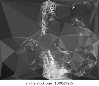 Modern abstract background in popular triangular style