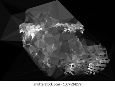 Modern abstract background in popular triangular style