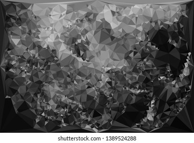 Modern abstract background in popular triangular style