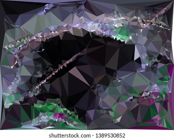 Modern abstract background in popular triangular style