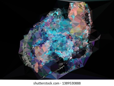 Modern abstract background in popular triangular style