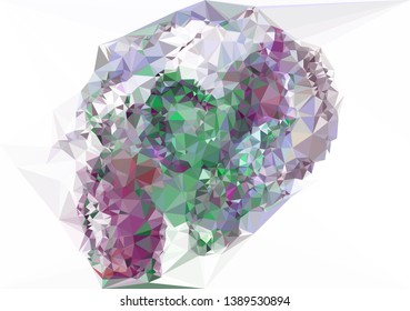 Modern abstract background in popular triangular style