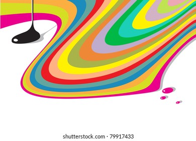 modern abstract background - pouring colors motive