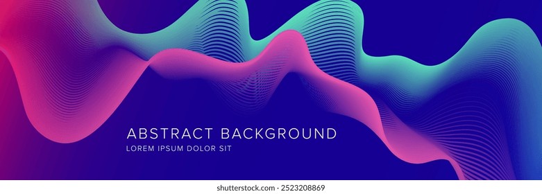 Modern abstract background for presentation design, dynamic shapes composition. Vector illustration