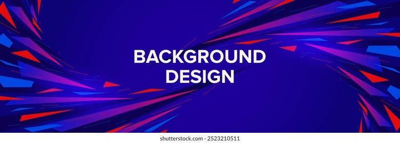 Modern abstract background for presentation design, dynamic shapes composition. Vector illustration