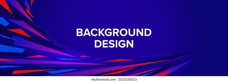 Moderner abstrakter Hintergrund für Präsentationsdesign, dynamische Formenkomposition. Vektorgrafik