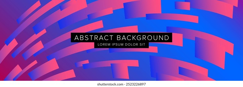 Modern abstract background for presentation design, dynamic shapes composition. Vector illustration
