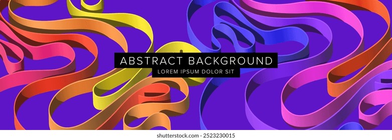 Modern abstract background for presentation design, dynamic shapes composition. Vector illustration