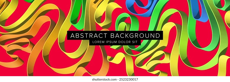Modern abstract background for presentation design, dynamic shapes composition. Vector illustration