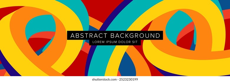 Modern abstract background for presentation design, dynamic shapes composition. Vector illustration
