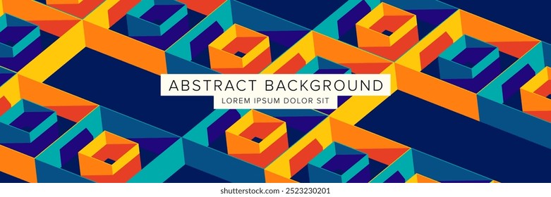 Fundo abstrato moderno para design de apresentação, composição de formas dinâmicas. Ilustração vetorial