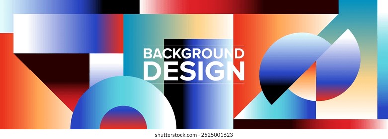 Modern abstract background for presentation design, dynamic shapes composition. Vector illustration
