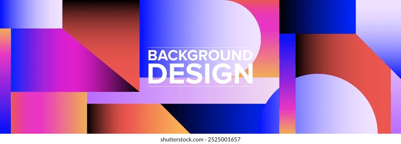 Modern abstract background for presentation design, dynamic shapes composition. Vector illustration
