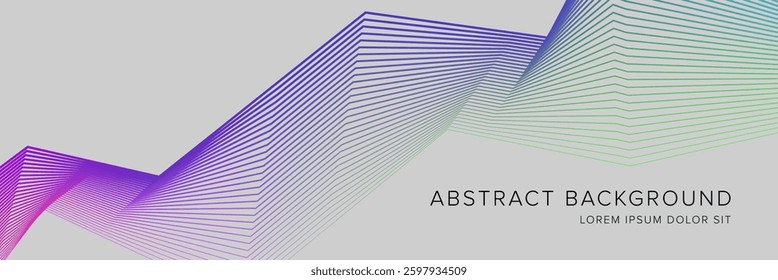 Modern abstract background for presentation design, dynamic shapes composition. Vector illustration