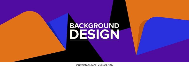 Modern abstract background for presentation design, dynamic shapes composition. Vector illustration