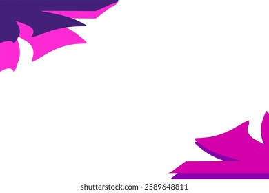 Modern Abstract Background With Purple and Pink Decorative Elements