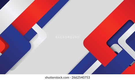 Fondo abstracto moderno Diseño de ilustrador de gradiente colorido rojo, azul, blanco y plata