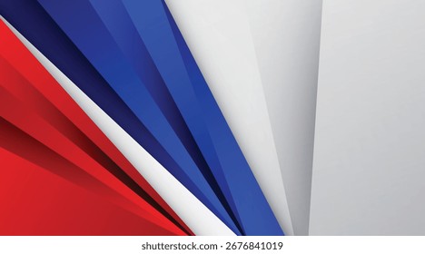 Fondo abstracto moderno rojo, azul y blanco gradiente colorido diseño gráfico