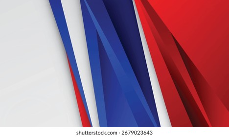 Fondo abstracto moderno de color rojo, azul y blanco degradado. gráfico de Vector.
